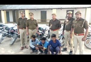  चोरी की दस मोटरसाइकिलें बरामद
