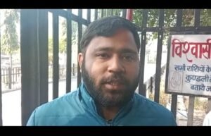 मंदिर में खंडित की गयी प्रतिमा
