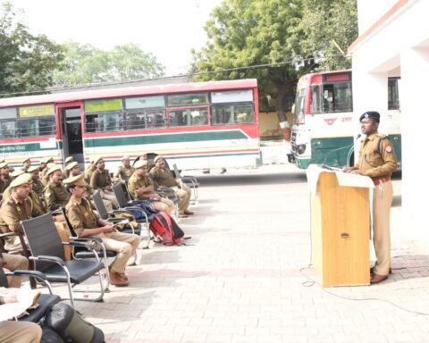 एसएसपी ने दिये पुलिसकर्मियों को सर्तक रहने के निर्देश