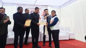 उदयीमान खिलाड़ियों का सम्मान