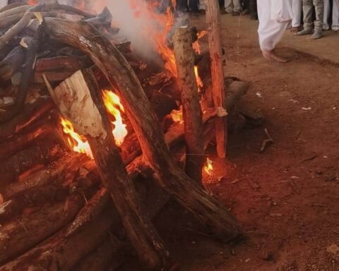 सुजान सिंह बुंदेला का अंतिम संस्कार