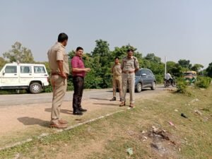 रावण दहन तैयारियों का निरीक्षण
