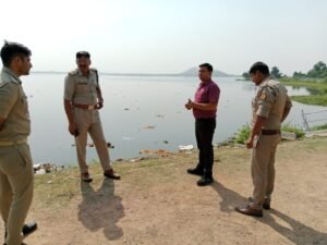 रावण दहन तैयारियों का निरीक्षण
