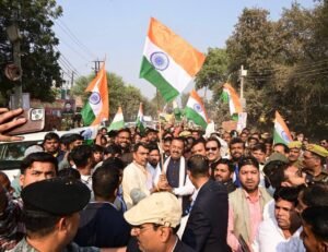  विशाल एकता यात्रा का आयोजन