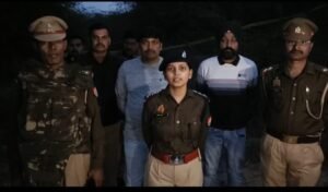 रंगदारी मांगने के आरोपी मुठभेड़ में गिरफ्तार