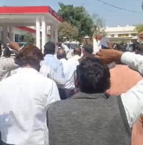 आवासीय योजना–4 के खिलाफ फिर हुआ प्रदर्शन