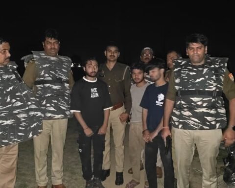 हत्यारोपी मुठभेड़ में गिरफ्तार