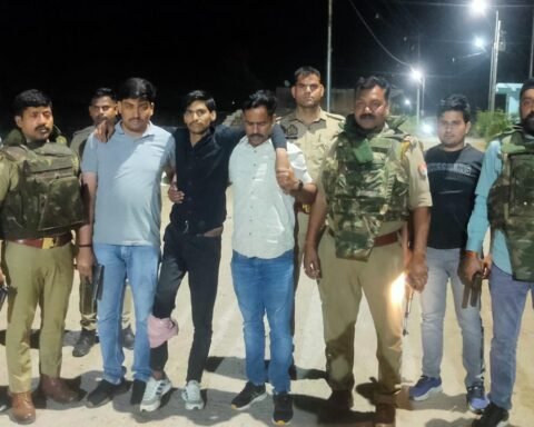 फरार हुआ चोर मुठभेड़ में गिरफ्तार