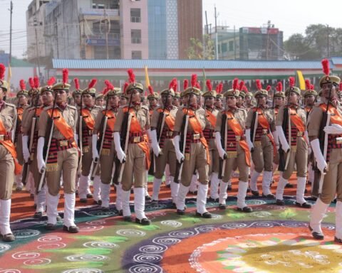 महिला आरक्षियों की भव्य पासिंग आउट परेड