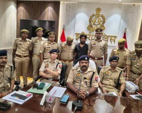 ऑनलाइन सट्टा गिरोह का आरोपी मुठभेड़ में गिरफ्तार