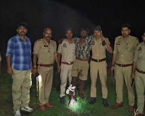 मुठभेड़ में बदमाश गिरफ्तार