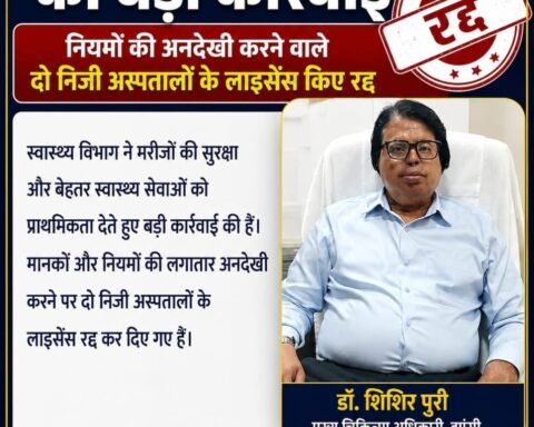 दो निजी अस्पतालों का लाइसेंस रद्द